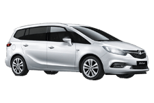 Car Hire Horsham - Vauxhall Zafira 5 + 2 - Minibus hire Horsham